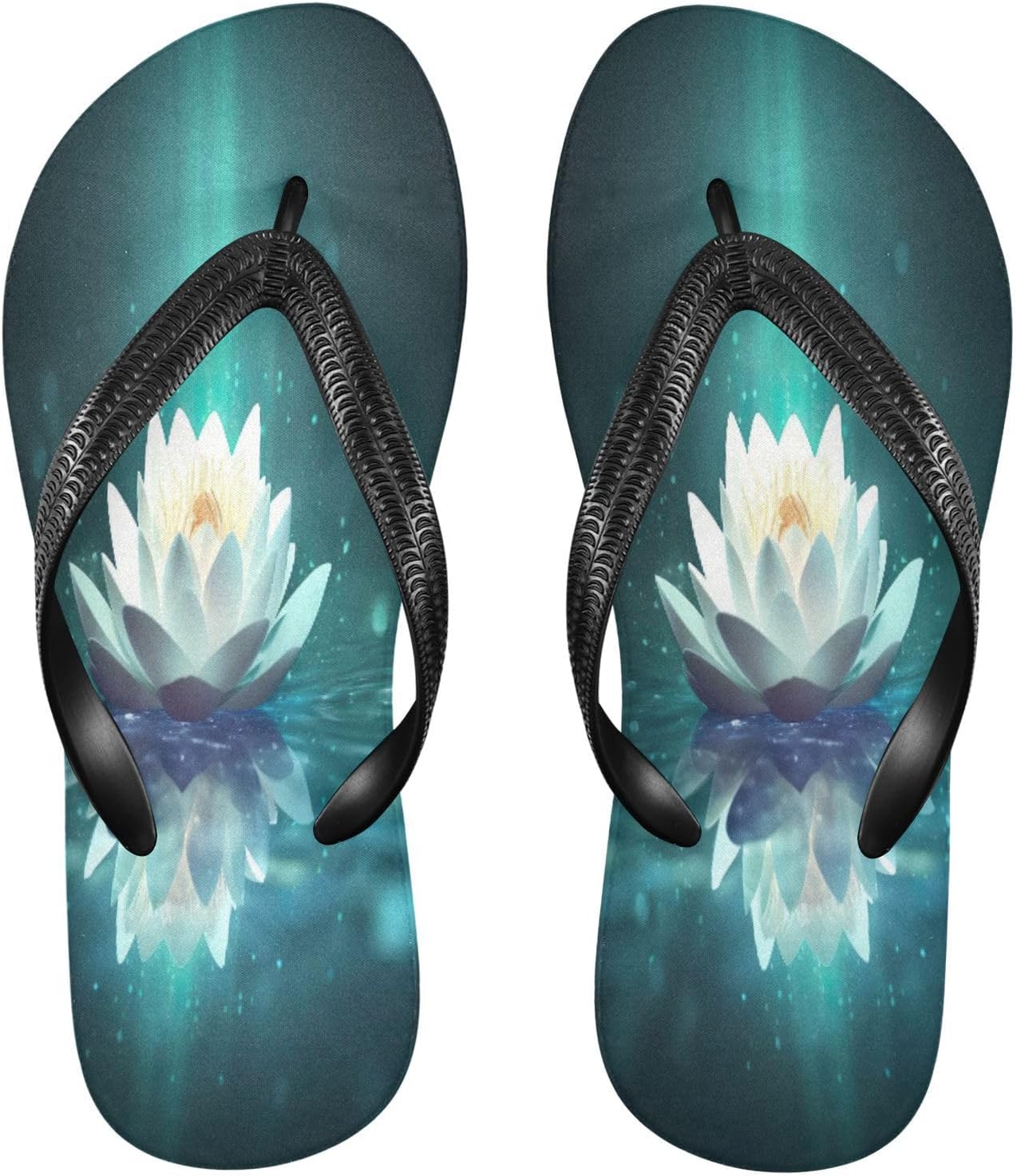 

Вьетнамки Shining Lotus для пляжа и душа с резиновой подошвой, нескользящие летние шлепанцы для мужчин и женщин Sinestour