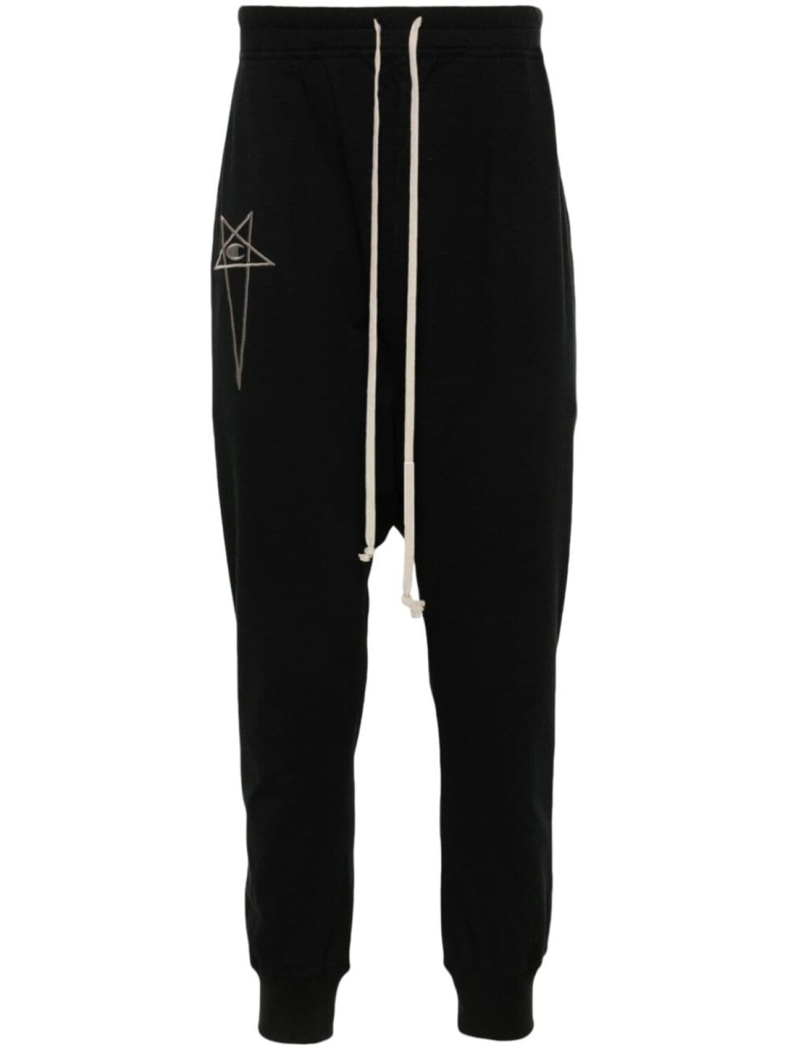 

Rick Owens X Champion брюки Prisoner с низким шаговым швом, черный