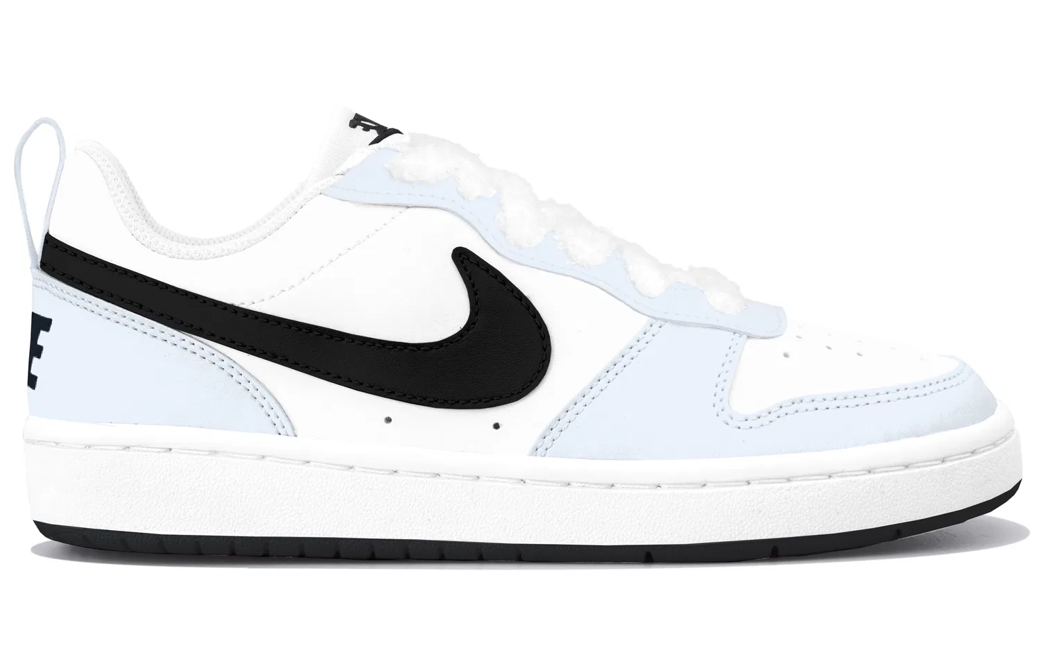 Кроссовки для скейтбординга Nike Court Borough 2 из синтетической кожи синие — фото 3