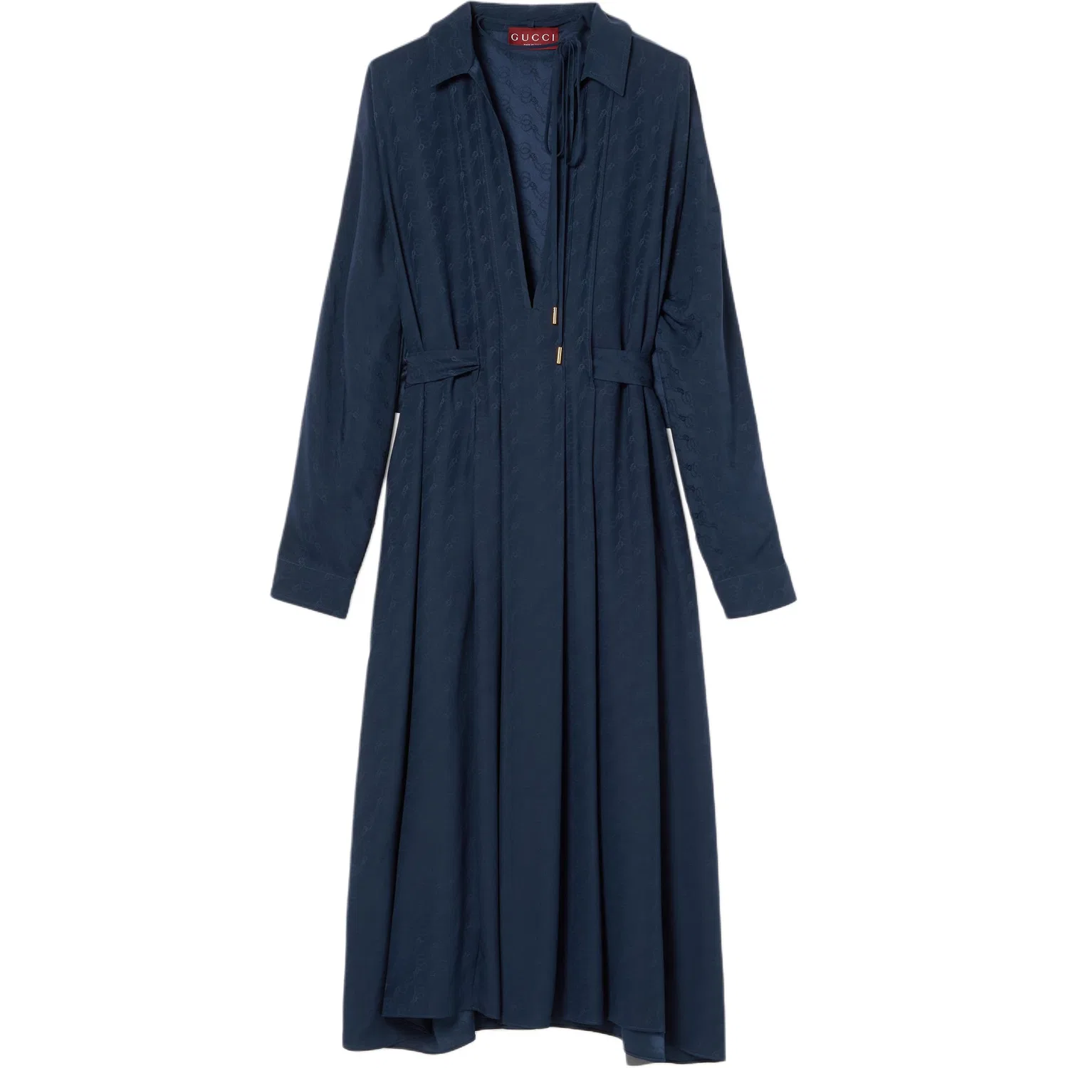 Платье миди GUCCI джакардовое, женское, синий