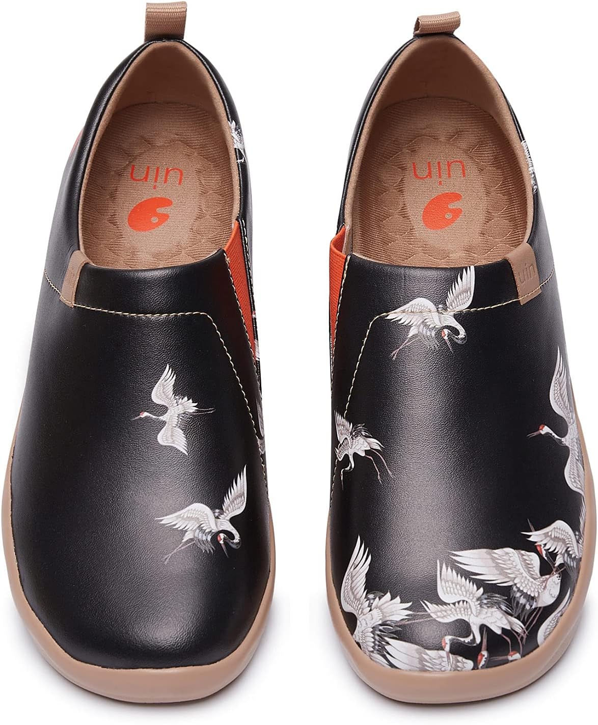 

Мужские прогулочные туристические туфли UIN, слипоны из микрофибры, повседневные лоферы, легкие, удобные, модные кроссовки, Crane in Dark Men