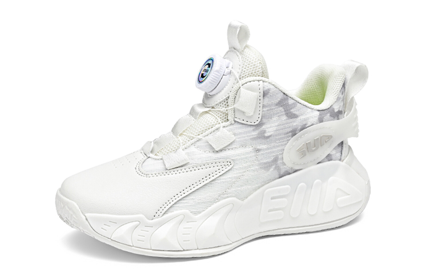 Кроссовки IMAU Kids Basketball Shoes Kids, белый/черный — фото 3