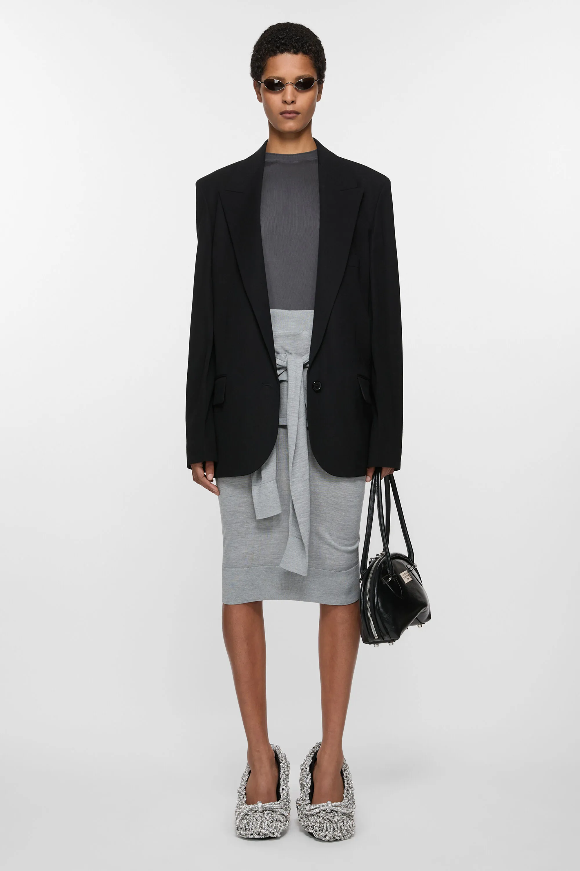 

Однобортный жакет - Стандартный крой Acne Studios, черный