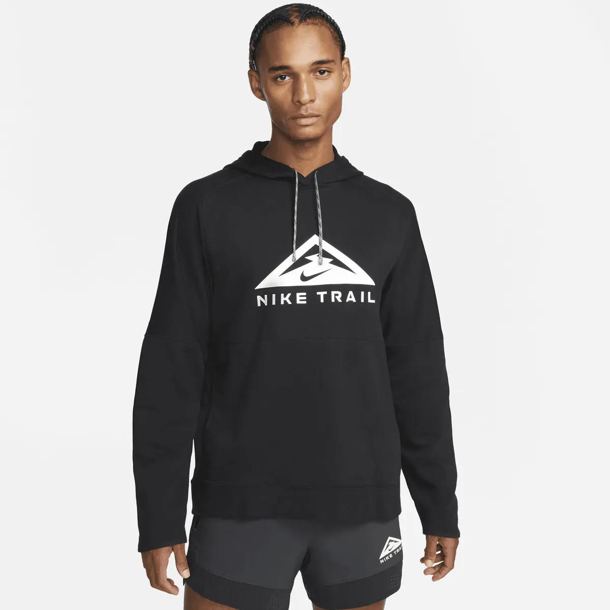 

Толстовка Nike с капюшоном "DRI-FIT TRAIL MAGIC HOUR MEN'S PULLOVER TRAIL RUNNING HOODIE", белый