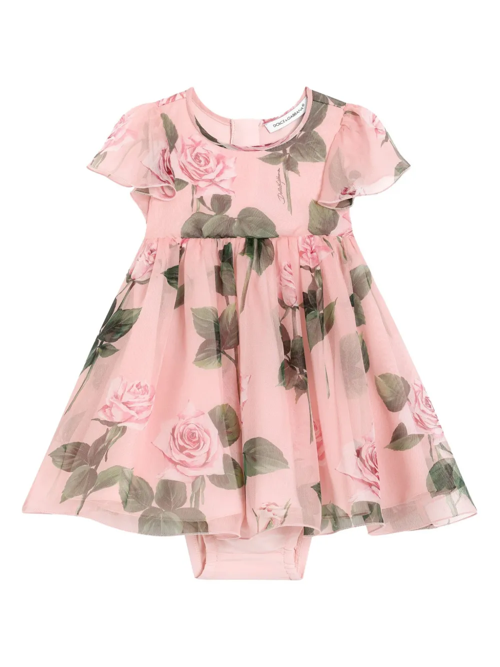 

Платье с принтом Dolce & Gabbana Kids, розовый