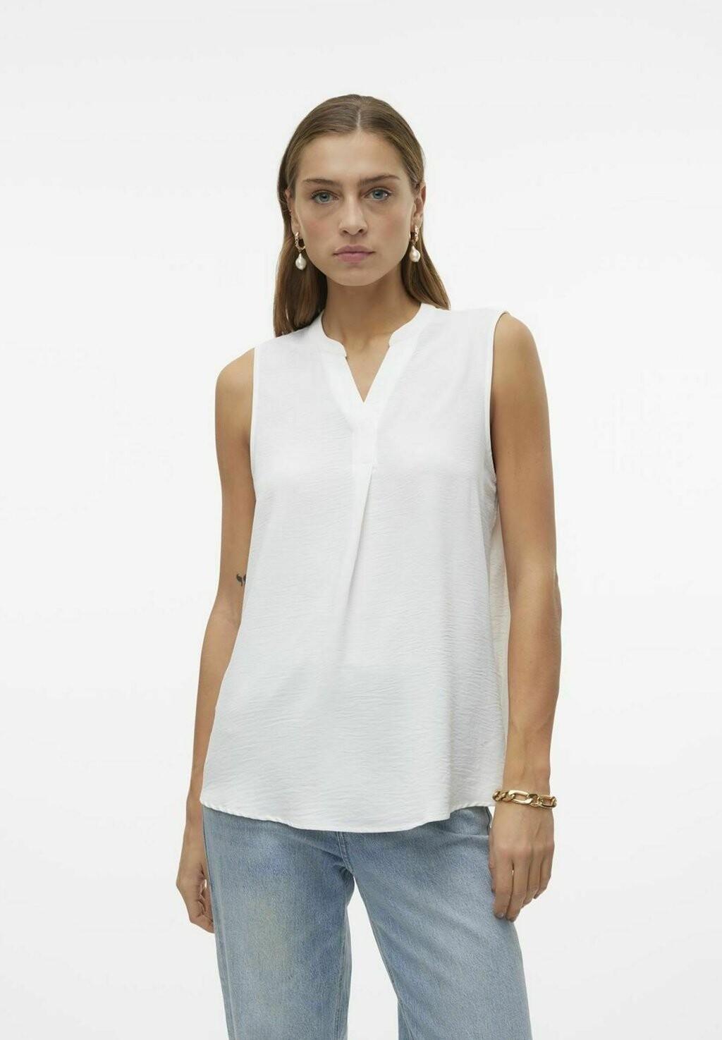 

Топ VMELVA Vero Moda, цвет snow white