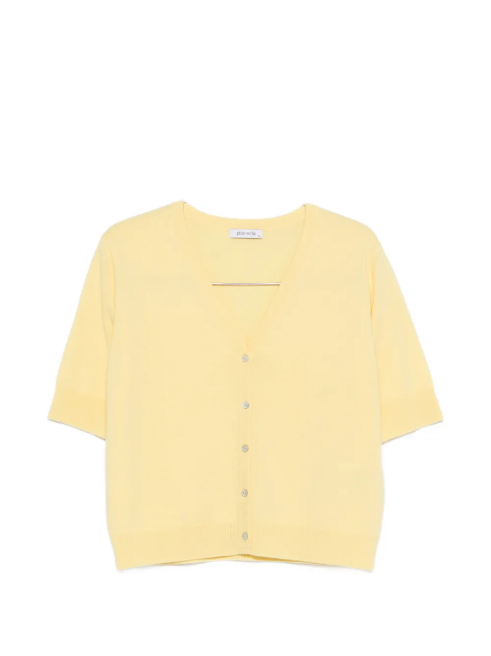 

Кардиган с V-образным вырезом наполовину Philo-Sofie, желтый