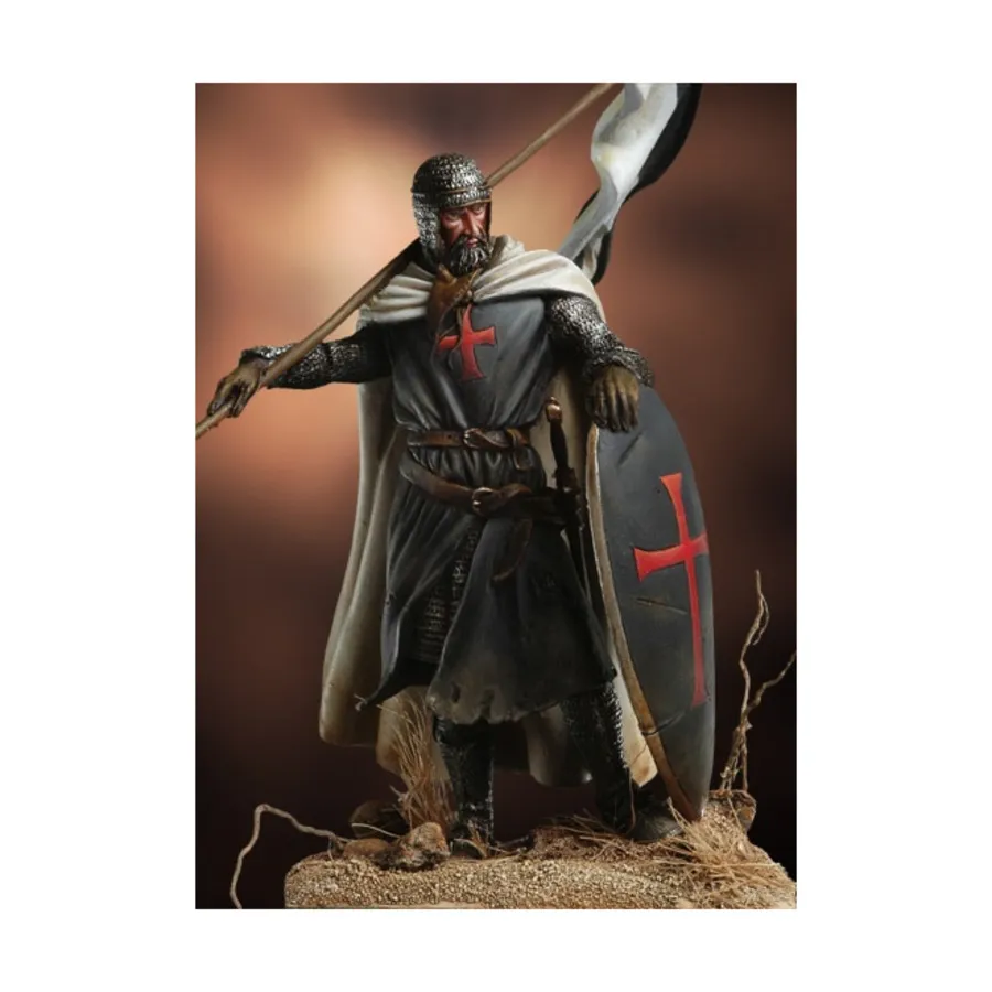 

Рыцарь-тамплиер - держатель знамени, XII век, Medieval Knights (54mm)