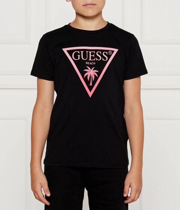 

Футболка детская Guess с пальмой, черный