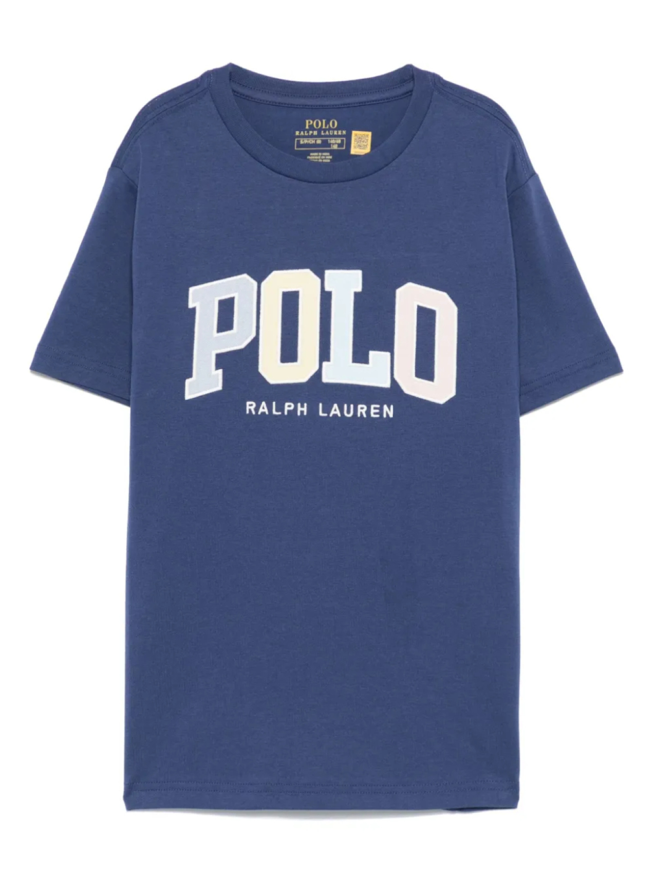 

POLO RALPH LAUREN KIDS футболка с вышитым логотипом, синий