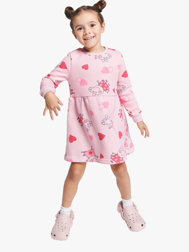 

Детское платье Peppa Pig из хлопковой смеси Brand Threads, Pink