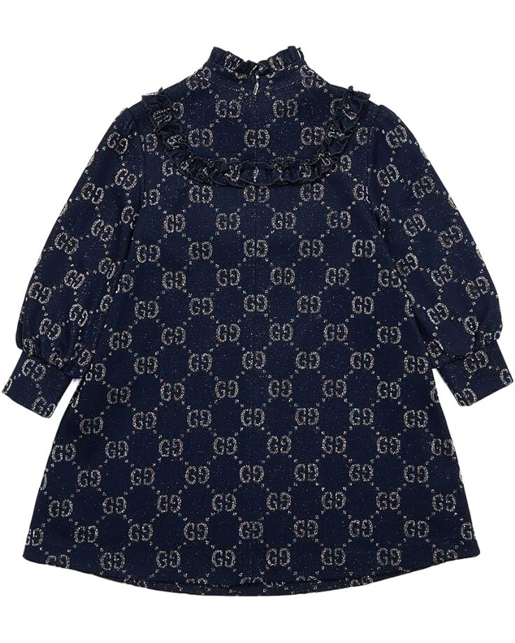 

Платье Gucci Double G Jersey Long Sleeve Dress, цвет Bracknell/Iridescent Multicolor