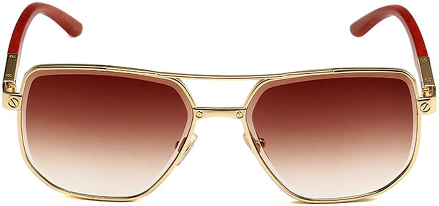 

Ретро-солнцезащитные очки квадратной формы для женщин и мужчин, модные солнцезащитные очки-пилот с градиентным переходом цвета, классические винтажные очки в стиле 70-х mincl, Gold Brown