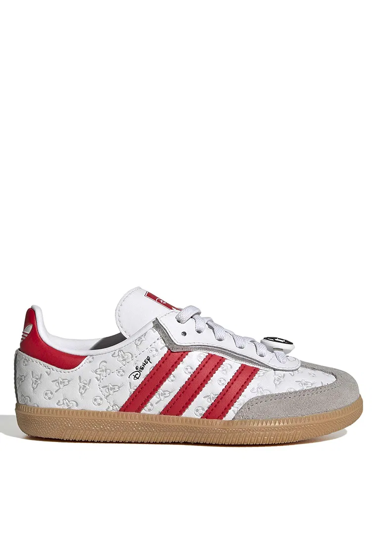 Кроссовки детские, эластичная шнуровка, модель Samba OG, Adidas, белый