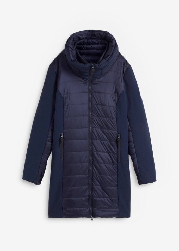 

Водоотталкивающая длинная куртка для активного отдыха Bpc Bonprix Collection, синий