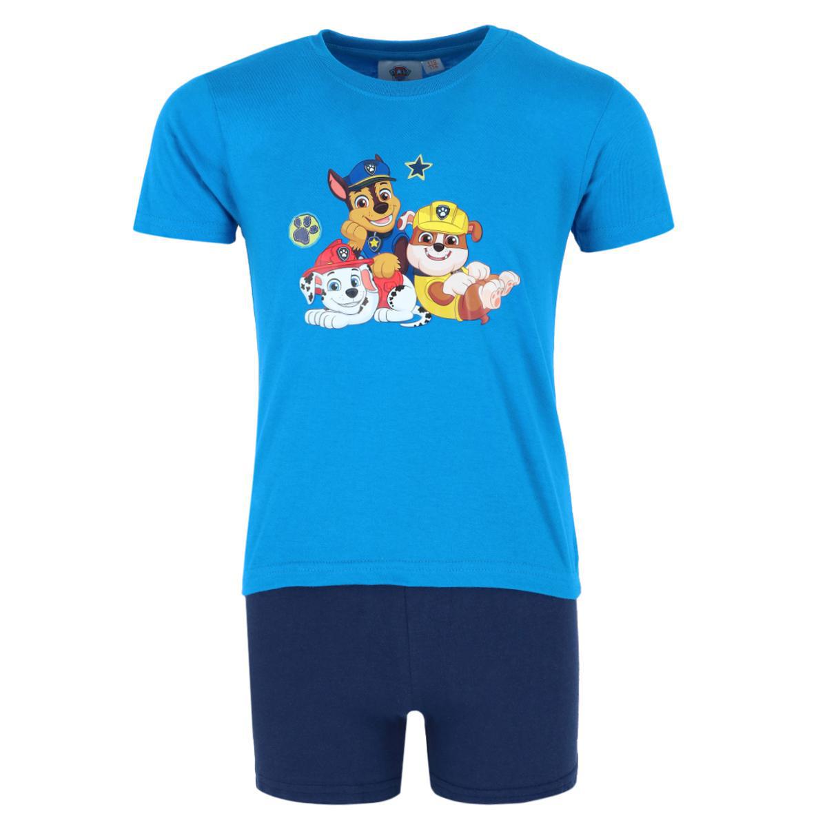 

Детский пижамный комплект Paw Patrol с короткими рукавами и шортами Textiel Trade, синий