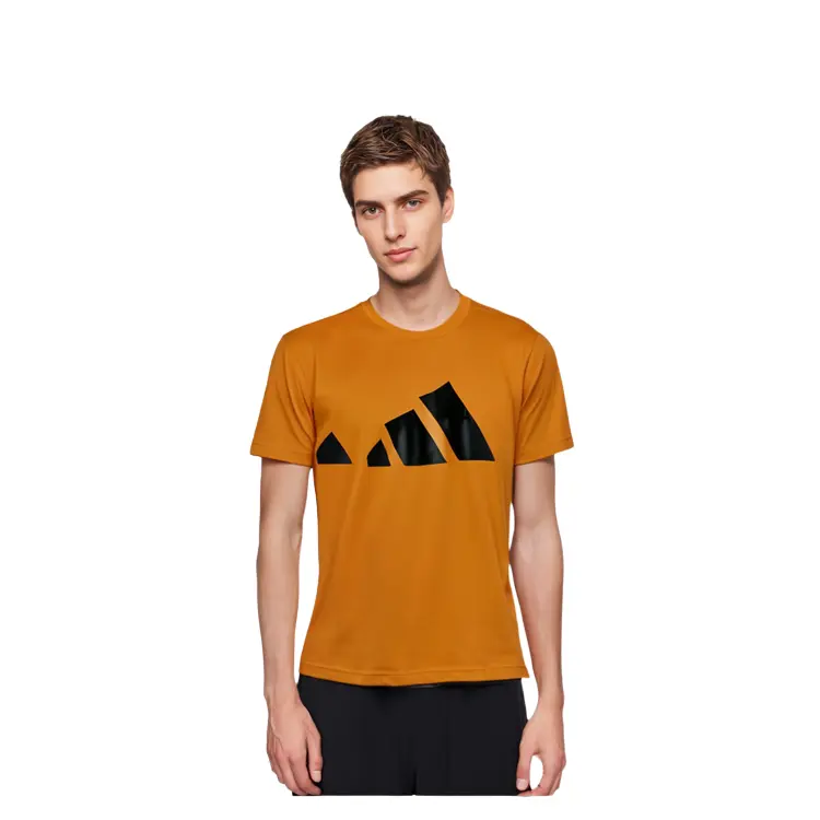 Футболка мужская хаки Adidas, желтый — фото 3