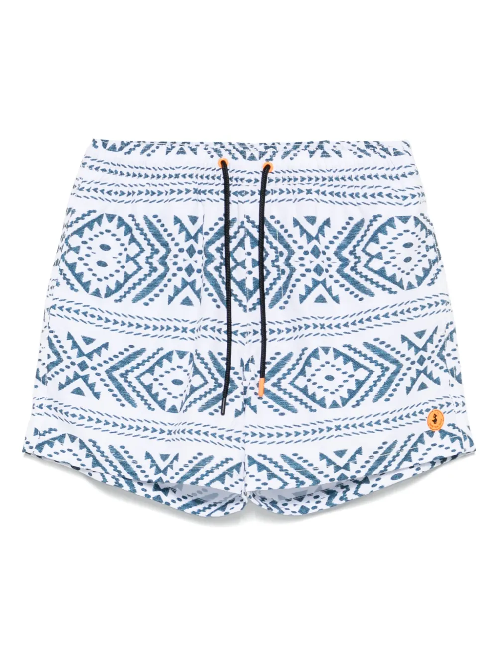 

Шорты с геометрическим принтом Save The Duck, белый