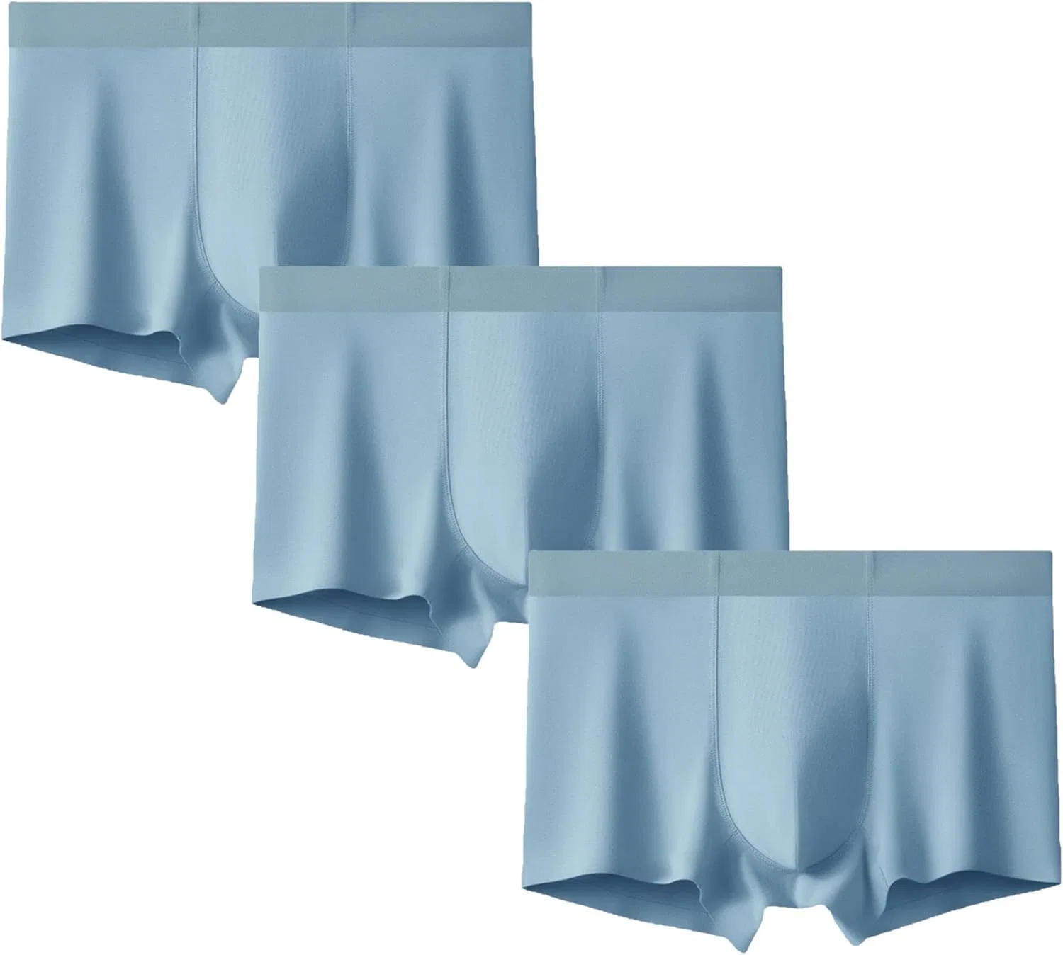 Боксеры дышащие, Solid, Blue 3pc