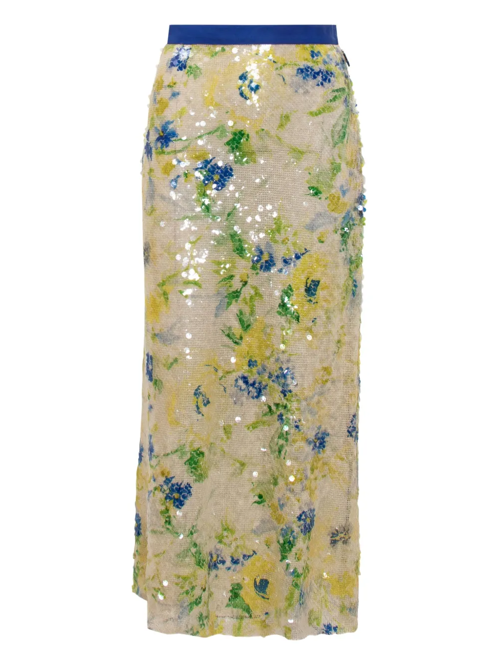 

Юбка макси с пайетками MSGM, желтый