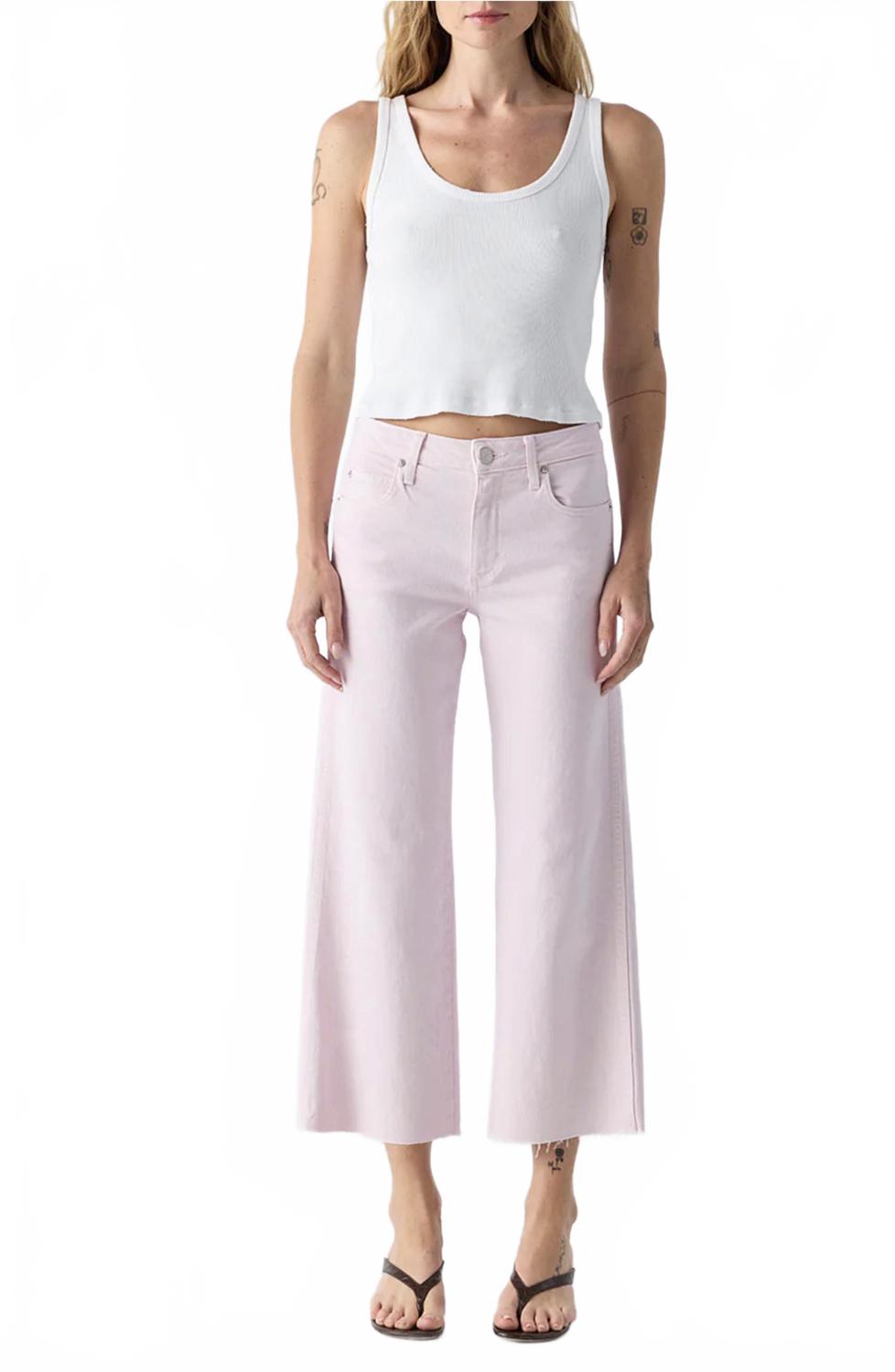 

Джинсы Marjorie со средней посадкой и широкими штанинами, в тон Amo, Flush