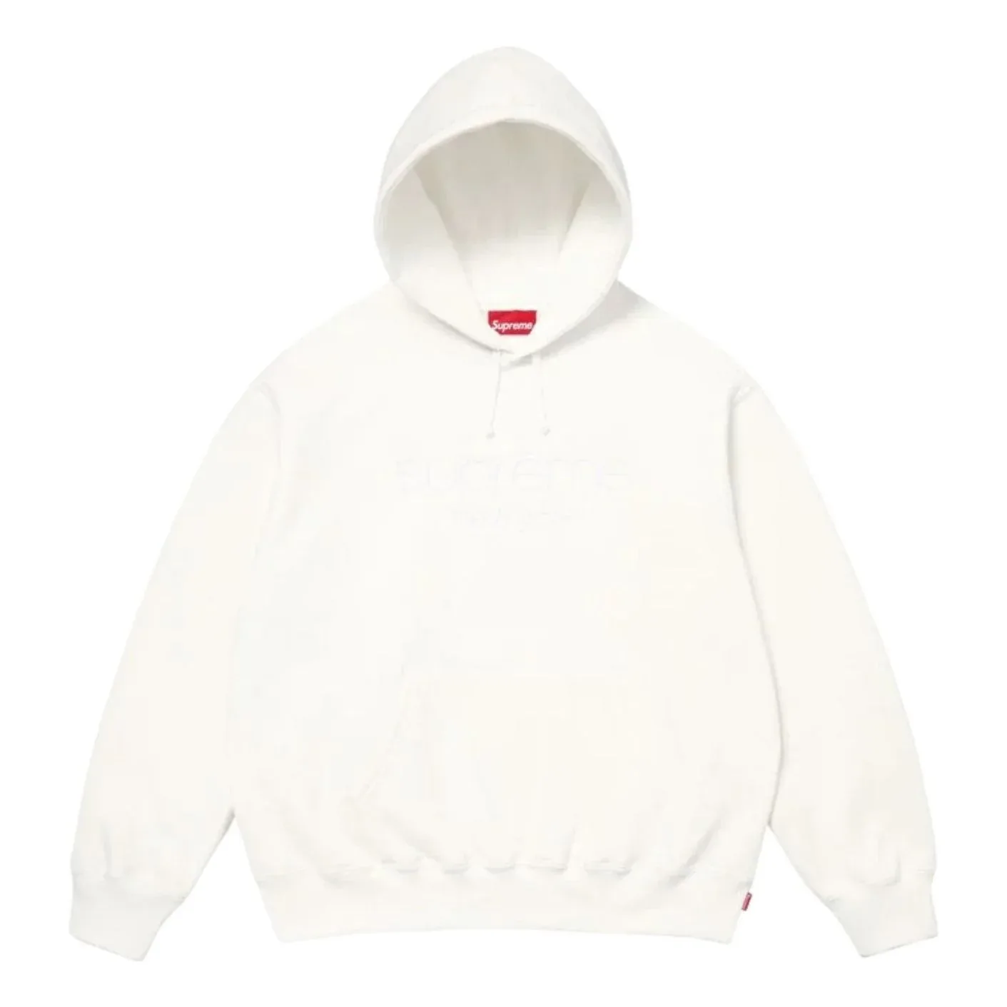 Толстовка Supreme SS26 Classic Logo Hooded Sweatshirt 'White'