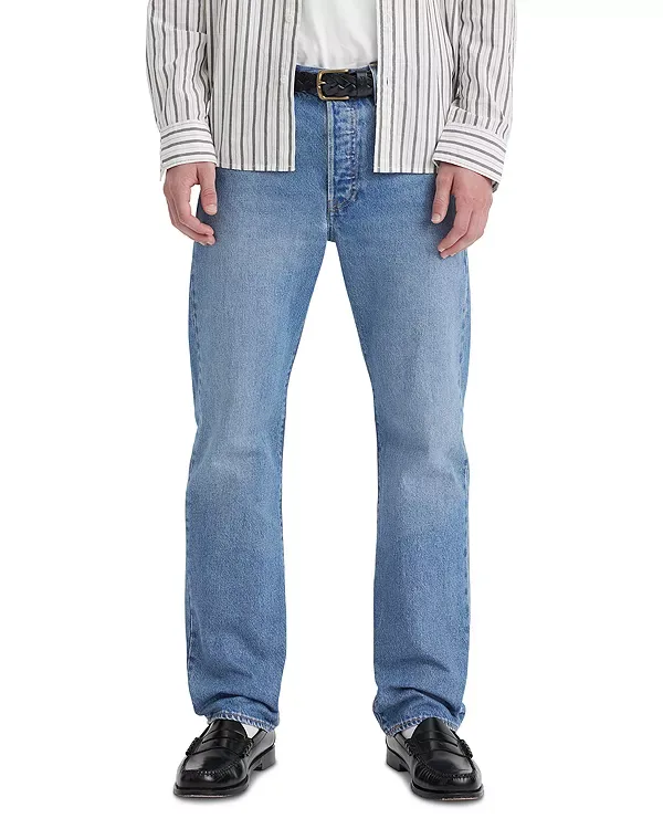Оригинальные джинсы прямого кроя 501 в химическом исполнении. Levi'S, Chemicals