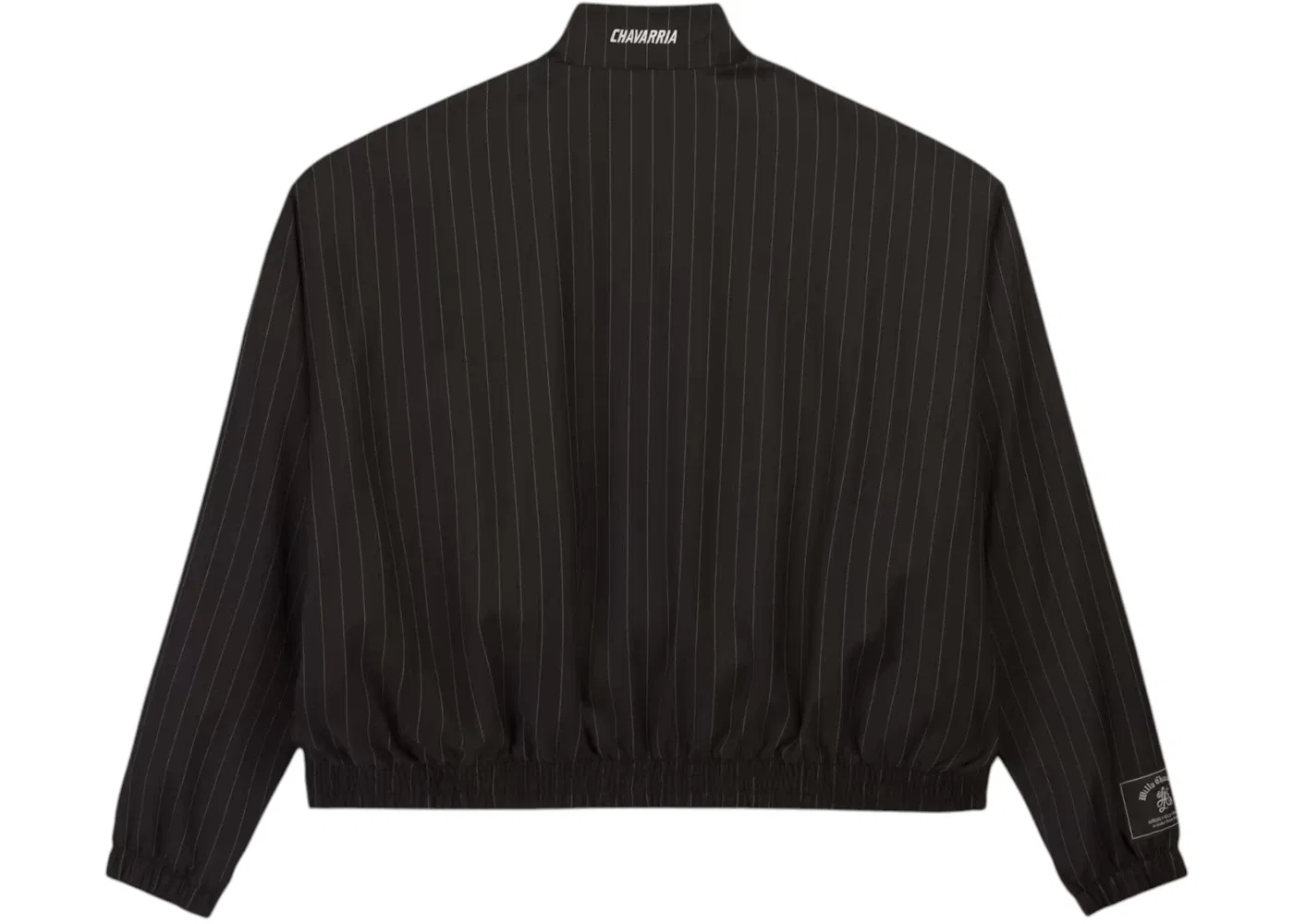Мужская куртка с принтом Adidas x Willy Chavarria Pinstripe Track Jacket, Black/White — фото 2