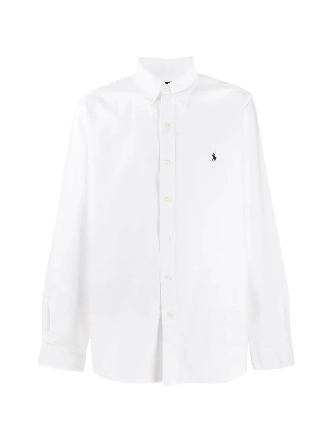Рубашка button-down из белого хлопка Polo Ralph Lauren, белый