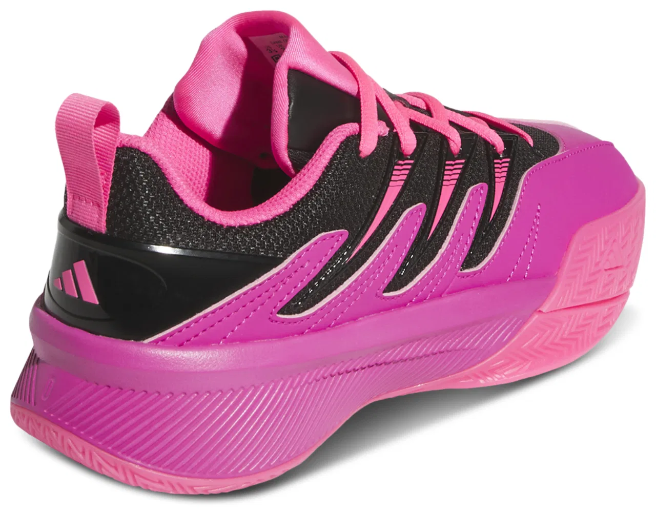 Кроссовки для мальчиков Dame Certified 3 Adidas, цвет Black/Lucid Fuchsia/Lucid Pink — фото 3