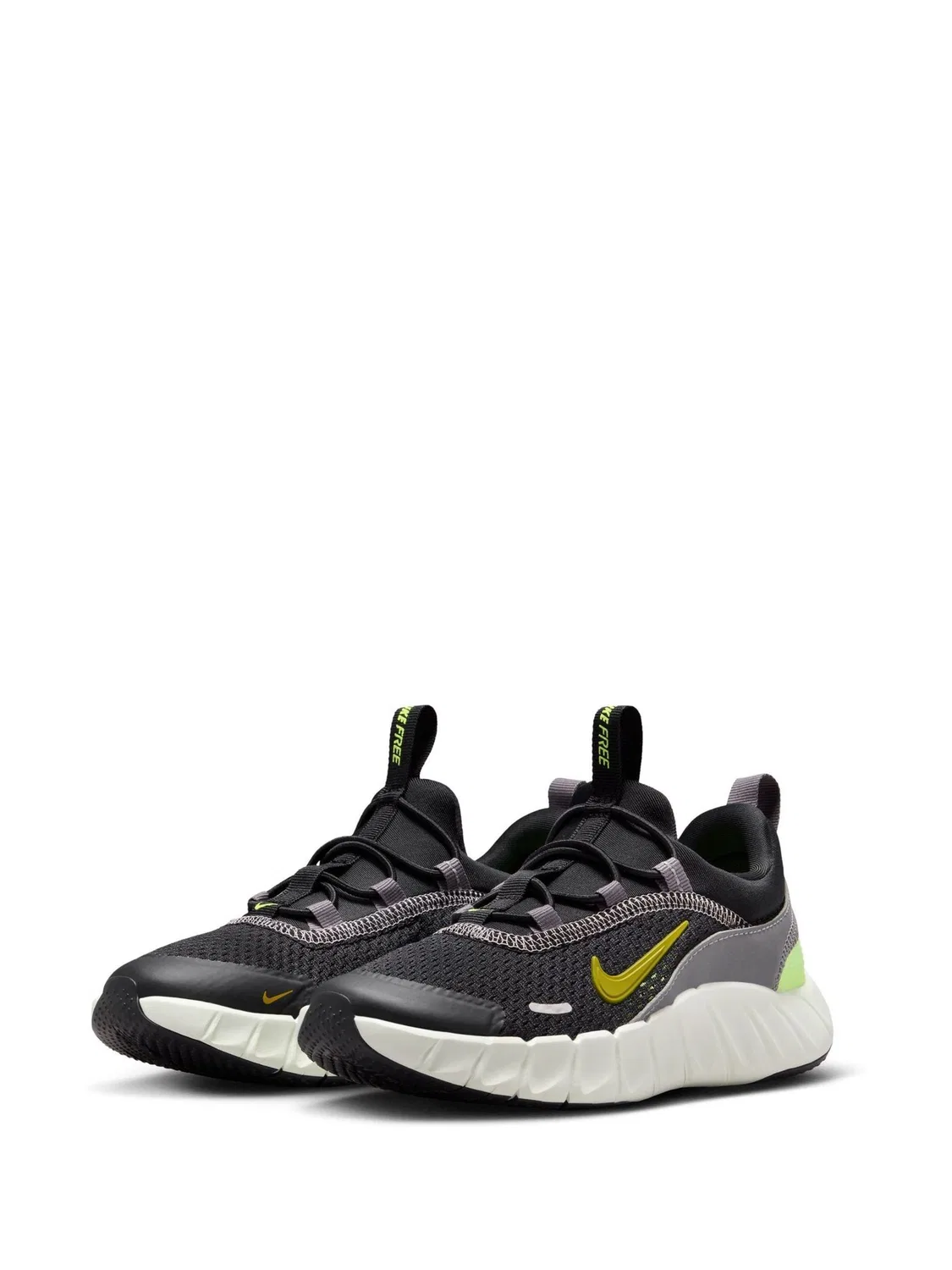 Кроссовки Nike Free Ride, детские, черно-зеленые — фото 2