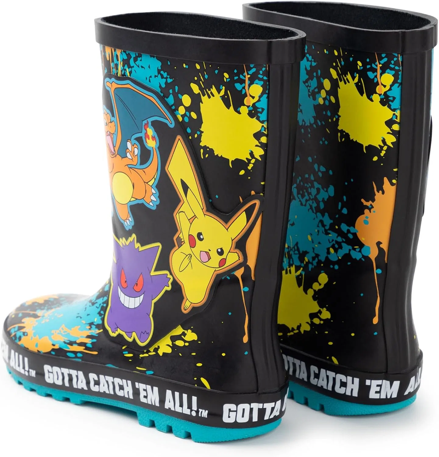 Детские ботинки для мальчиков с принтом Pokémon Charizard Pikachu Gengar Pokémon, Multicoloured — фото 2