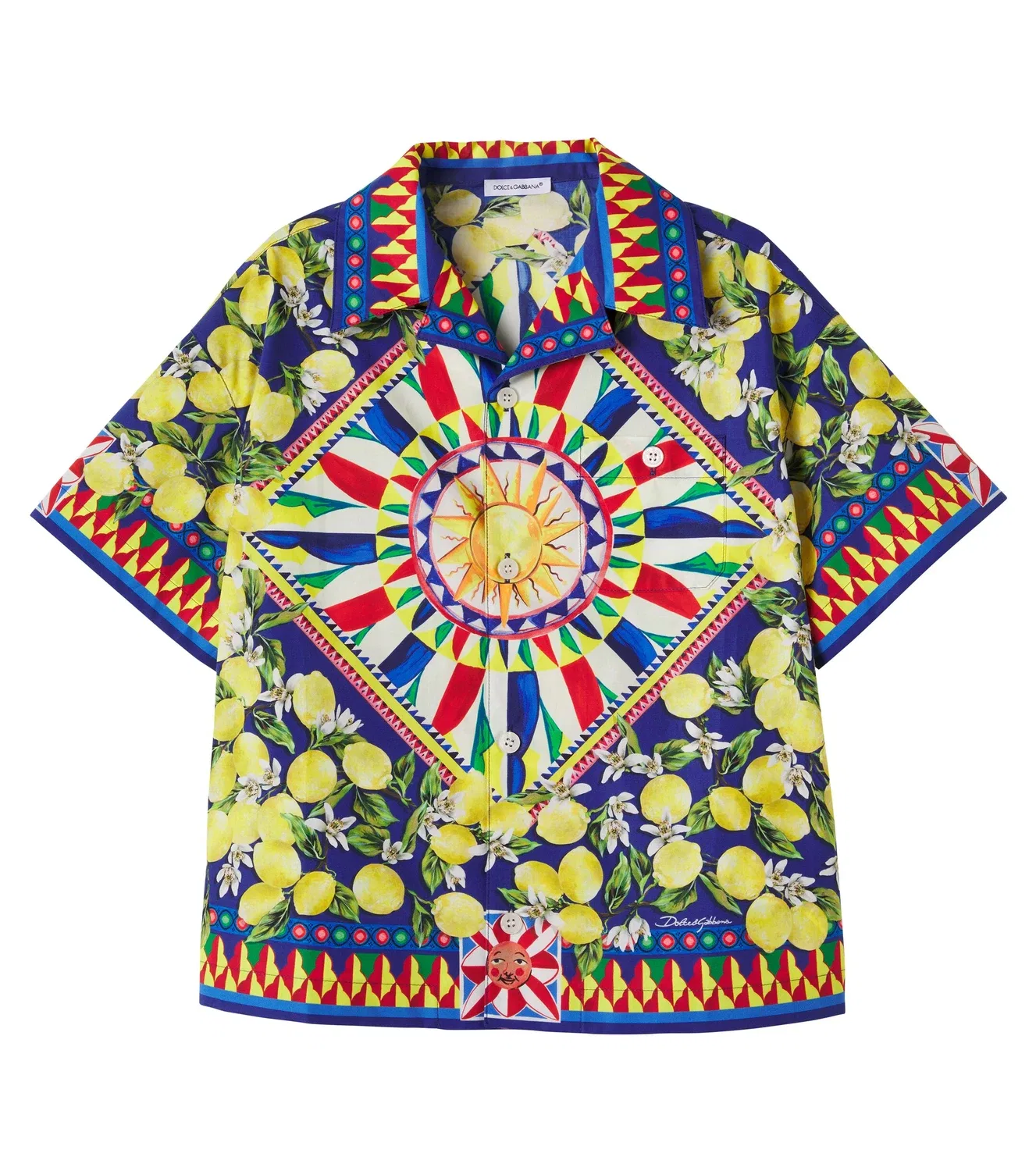 Рубашка хлопковая Carretto Dolce&Gabbana Kids, бежевый