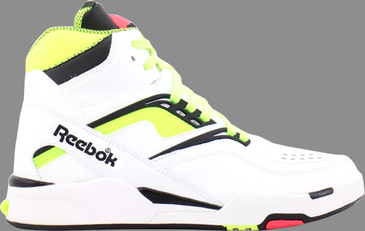 Кроссовки twilight zone pump 'white neon yellow' Reebok, желтый - фото