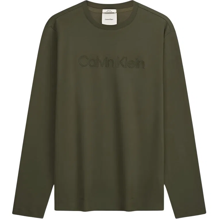 Мужская футболка с круглым вырезом Calvin Klein, Army Green