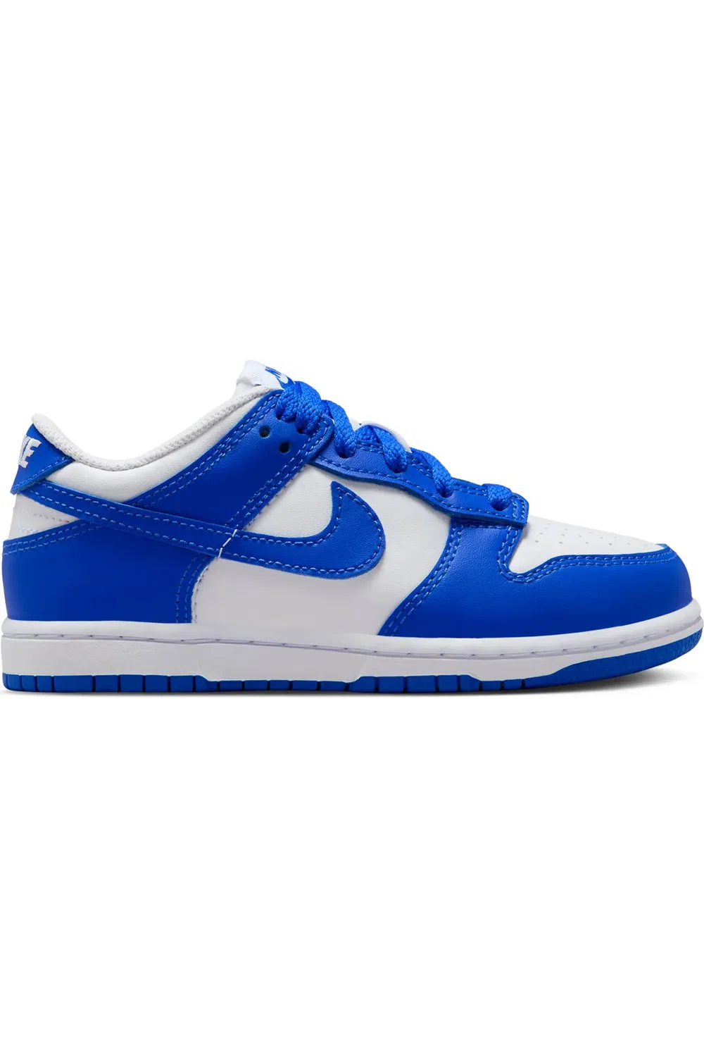 Кроссовки детские баскетбольные Dunk Low Nike, 131 White/Hypryl — фото 3