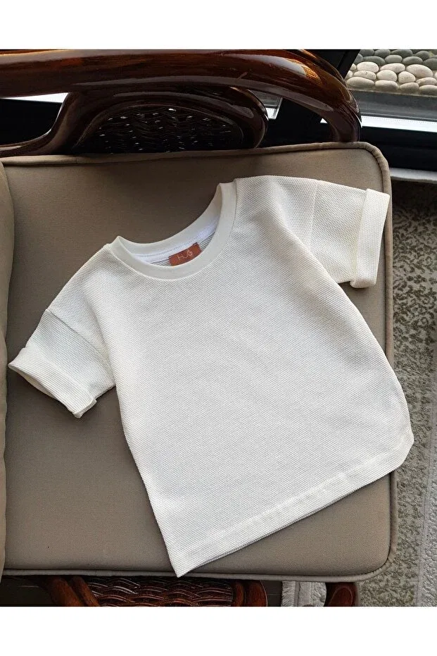 Детская футболка с коротким рукавом хлопковая Pike t-shirt Hug, Broken White