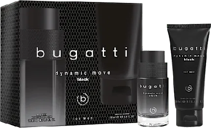 Парфюмерный набор мужской Bugatti Dynamic Move Man Black, 2 предмета