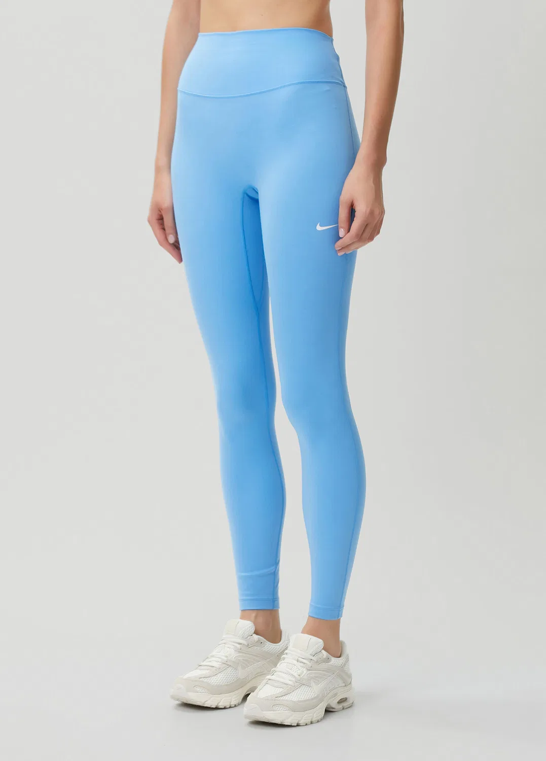 Леггинсы Nike One Seamless Front, синий — фото 3