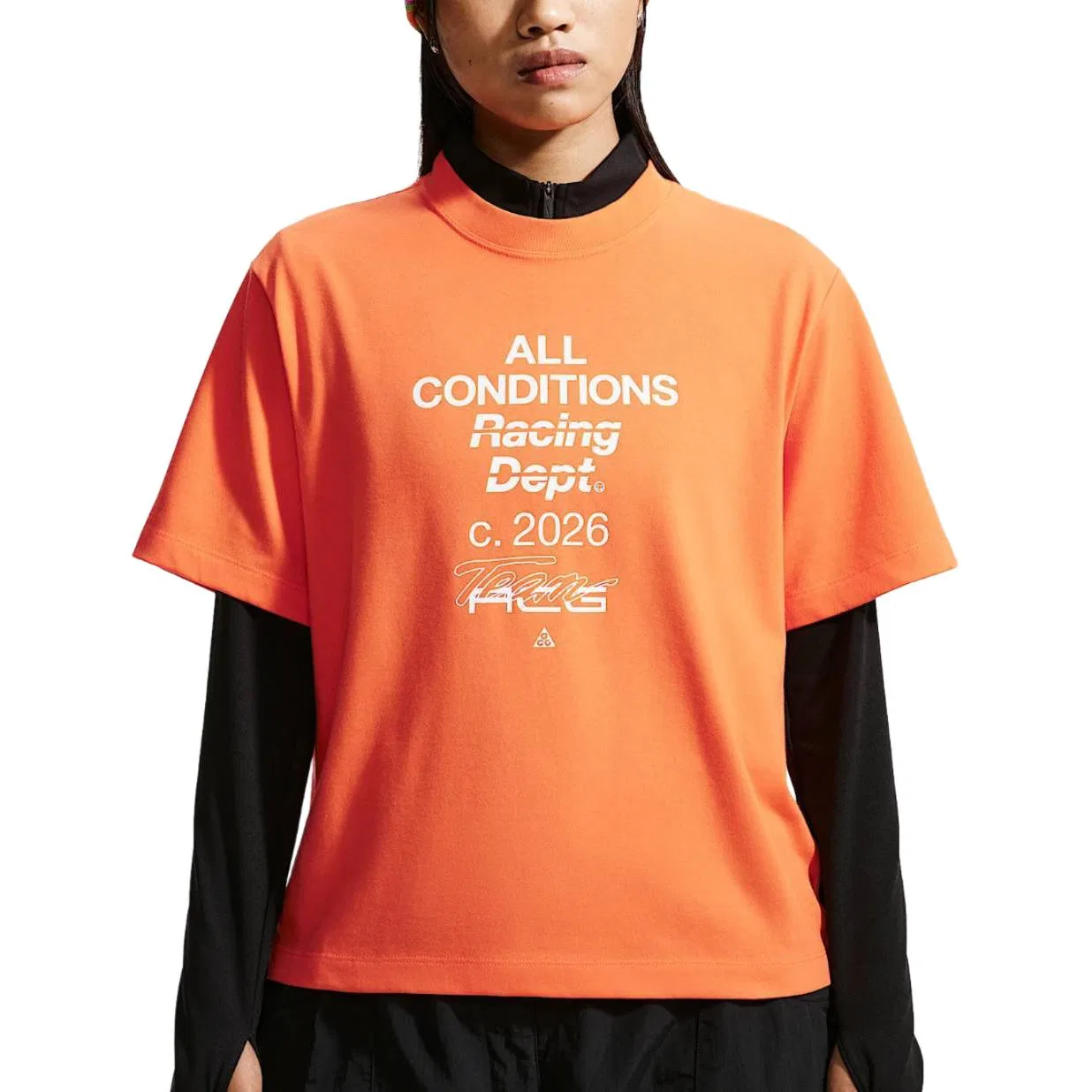 Женская футболка с круглым вырезом Nike ACG Quick Dry, Safety Orange