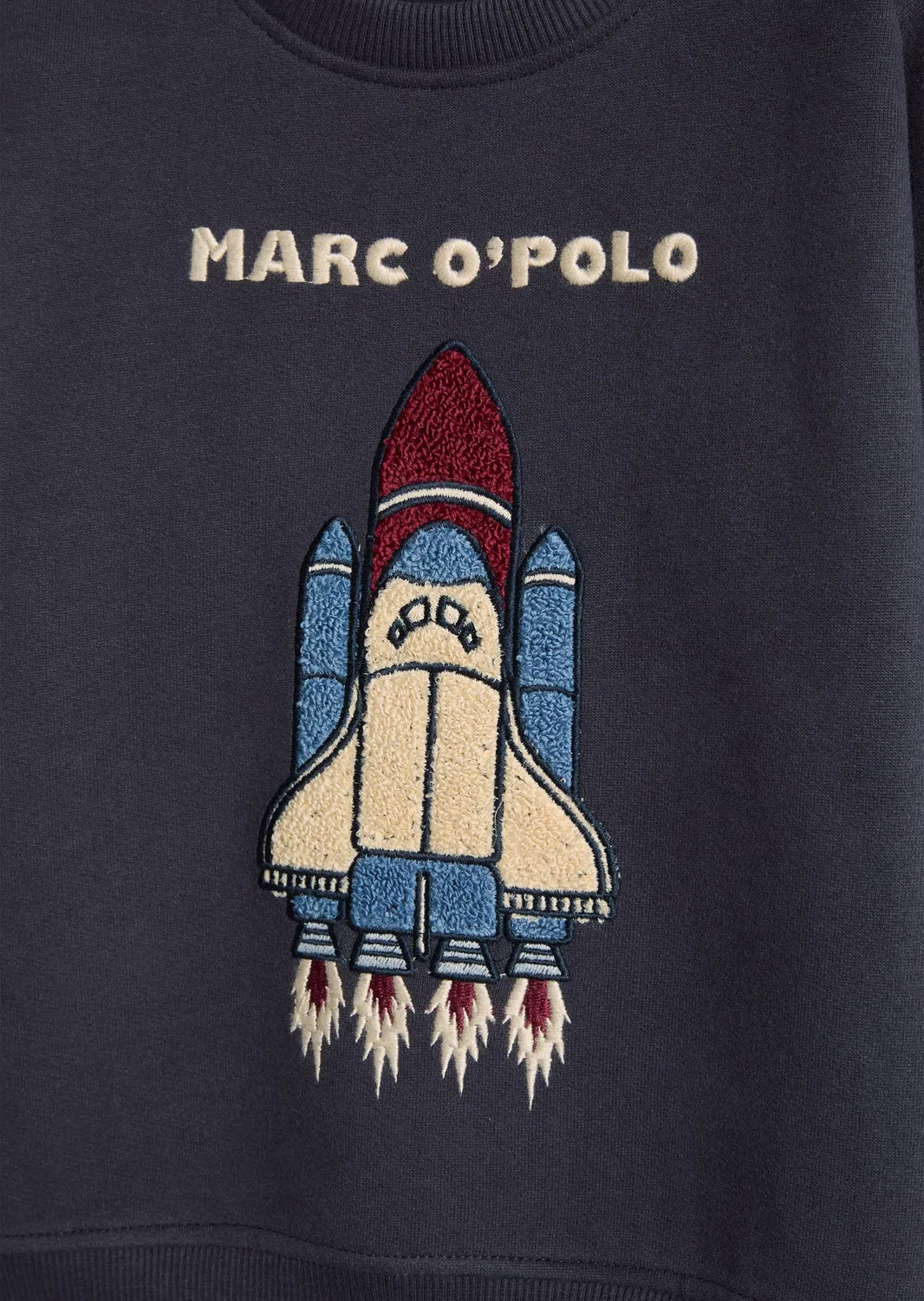 Свитшот детский для мальчика темно-синий Marc O'Polo, темно-синий — фото 3