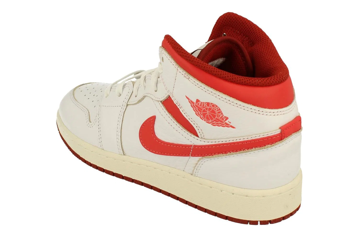 Детские кроссовки для мальчиков с закрытым носком NIKE Air Jordan 1 Mid Se, White — фото 2