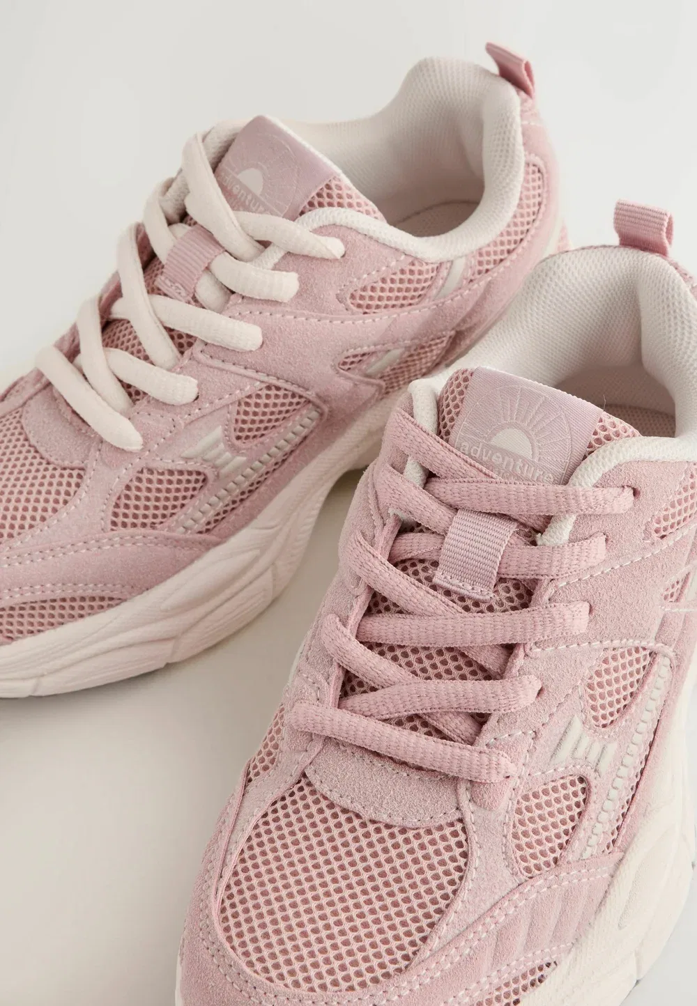 Обычный крой - массивные кроссовки на шнуровке. - кроссовки Next, Pink — фото 4