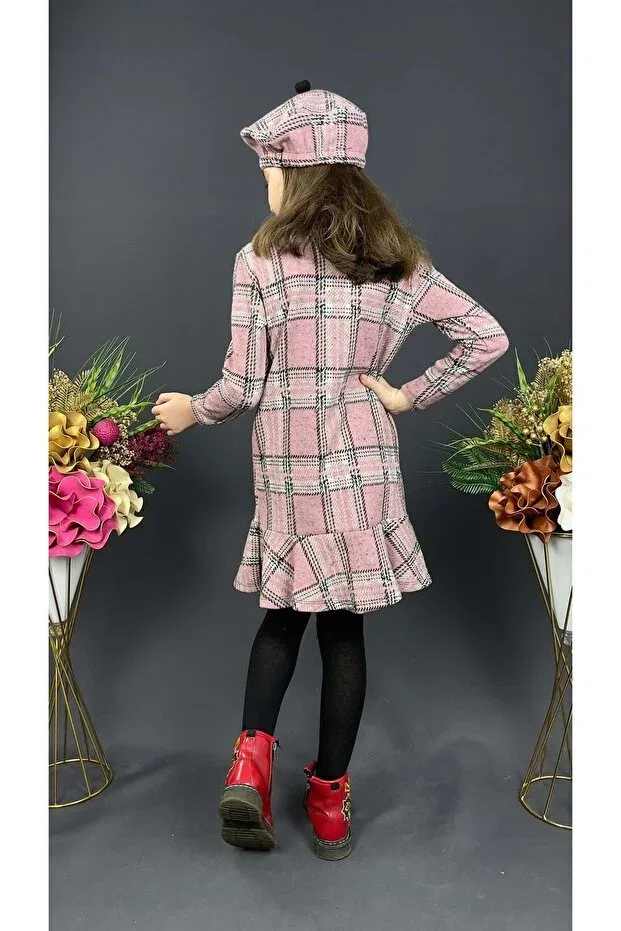 Детское платье для девочек с длинным рукавом Mnk Baby&Kids, Pink — фото 4