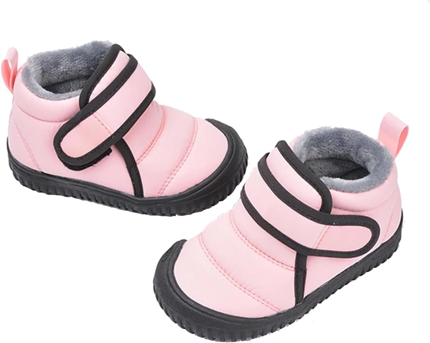 Детские зимние ботинки с мехом YUKTOPA, Pink