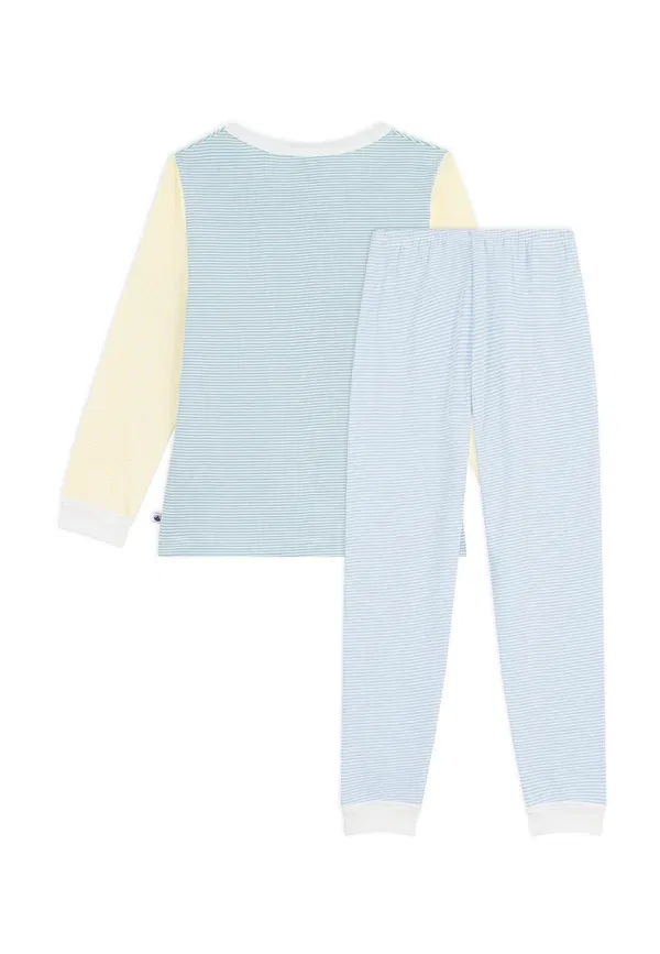 Пижамный комплект из рибаны полоска Pyjalong Petit Bateau Mimi Multico — фото 4