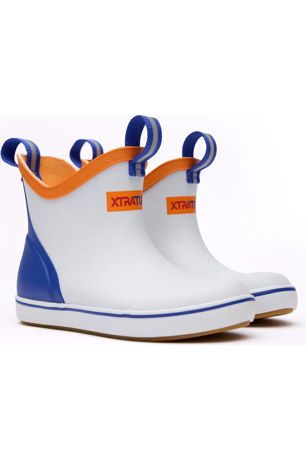 Детские сапоги водонепроницаемые Deck Boot XTRATUF, белый мультиколор/синий — фото 3