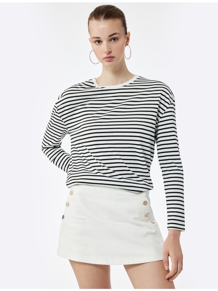 

Футболка LS в розовую полоску KOTON