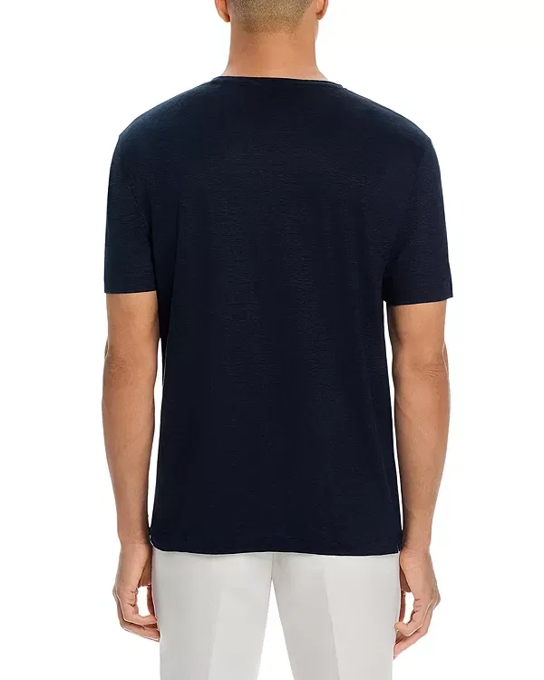 Мужская футболка с коротким рукавом Boss x Beckham Taut Tee, темно-синий — фото 3