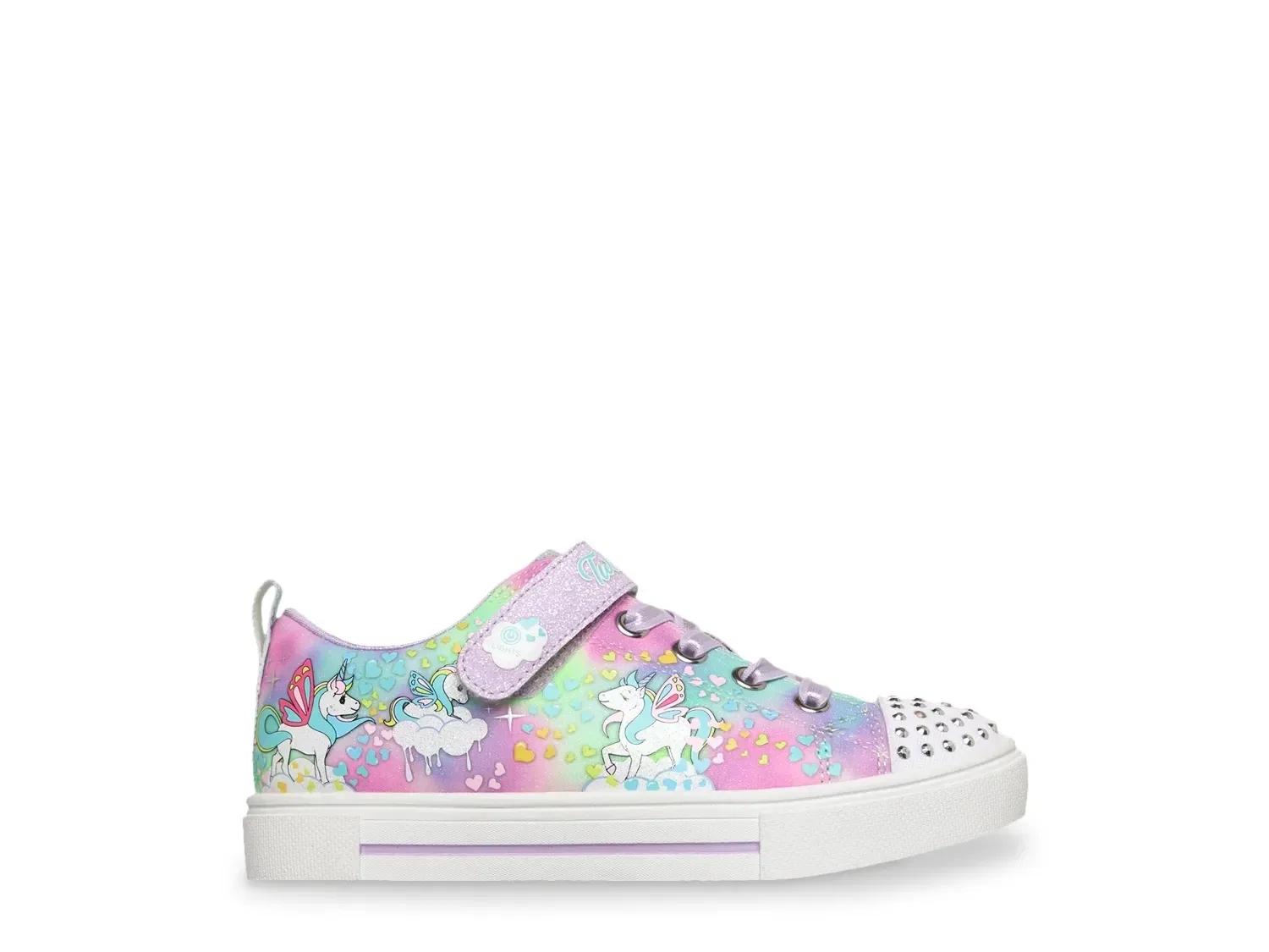 Кроссовки с подсветкой Twinkle Sparks, Skechers, фиолетовый/мультиколор — фото 4